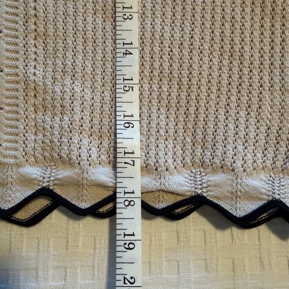 Knit Patchwork Top in Cream. Perfect - Picture 8 of 11